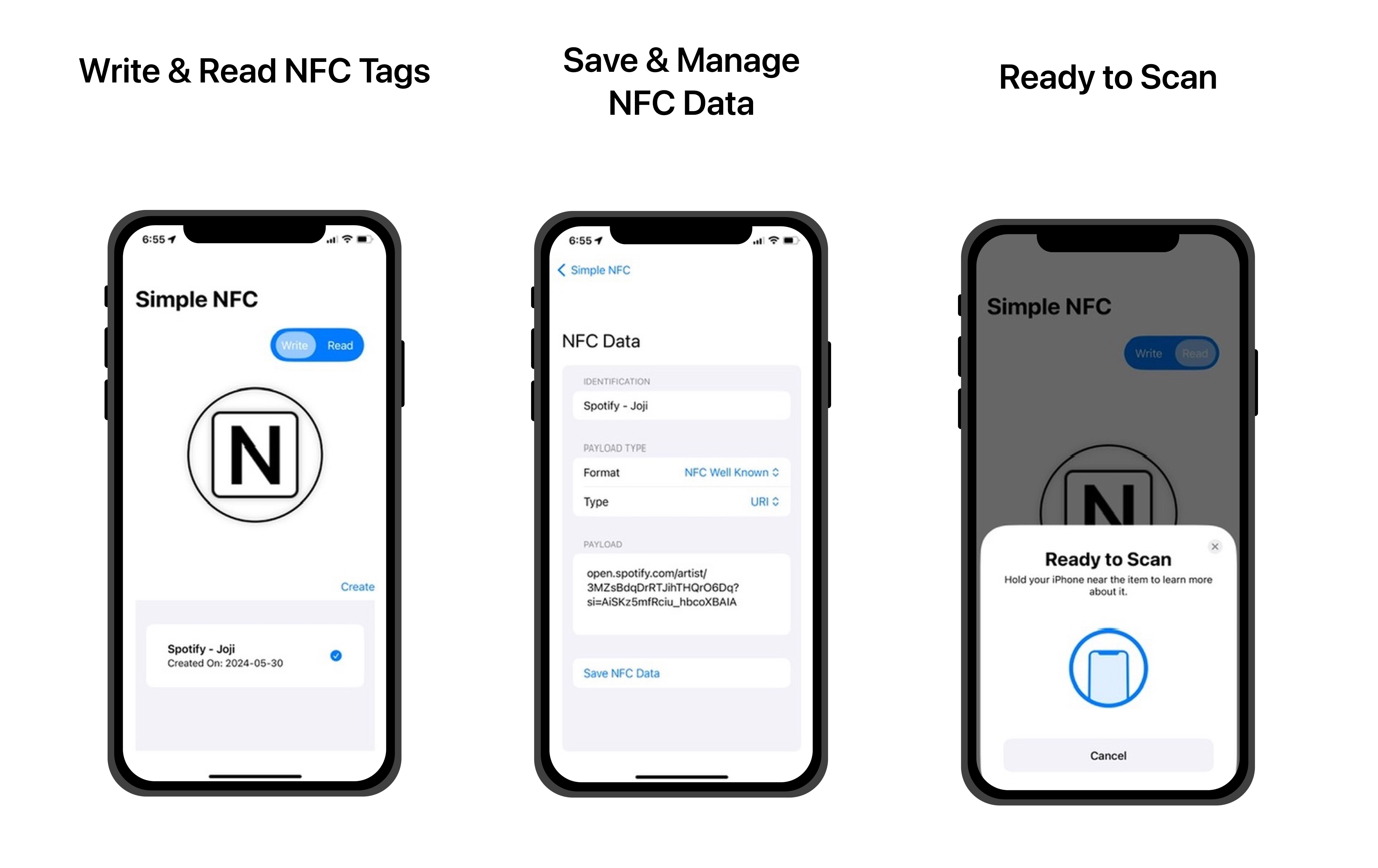 How SimpleNFC Leverages CoreNFC and CoreData for NFC Operations and Data Persistence - Splash Image